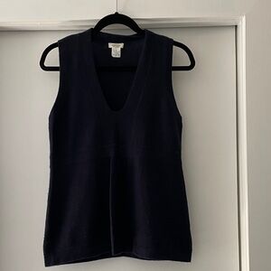 J Crew Navy cashmere sweater vest
